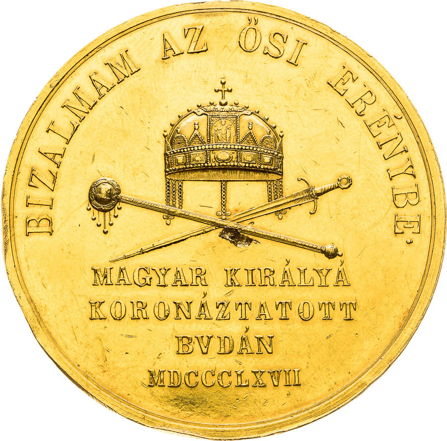 Zlatá medaila 1867 (15 Dukát) - reverz