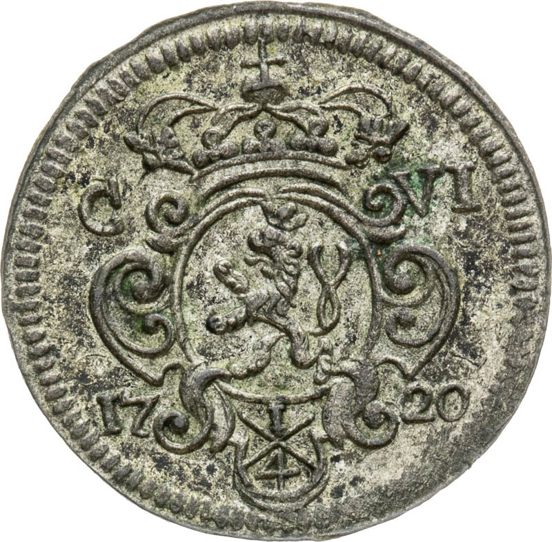 1/4 Kreutzer 1720 (one-sided)
