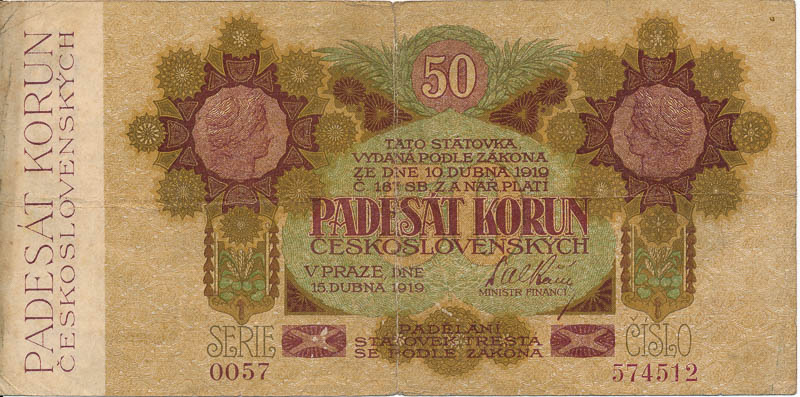 50 Koruna 1919