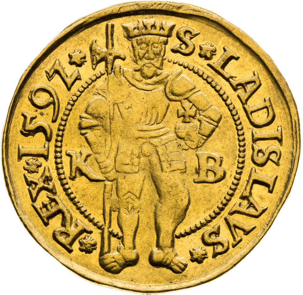 Dukát 1592 - reverz