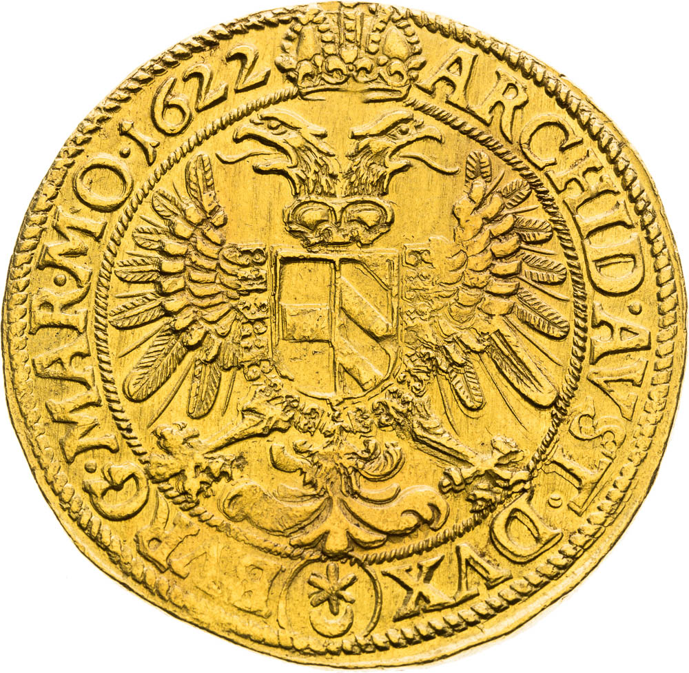10 Dukát 1622 - reverz