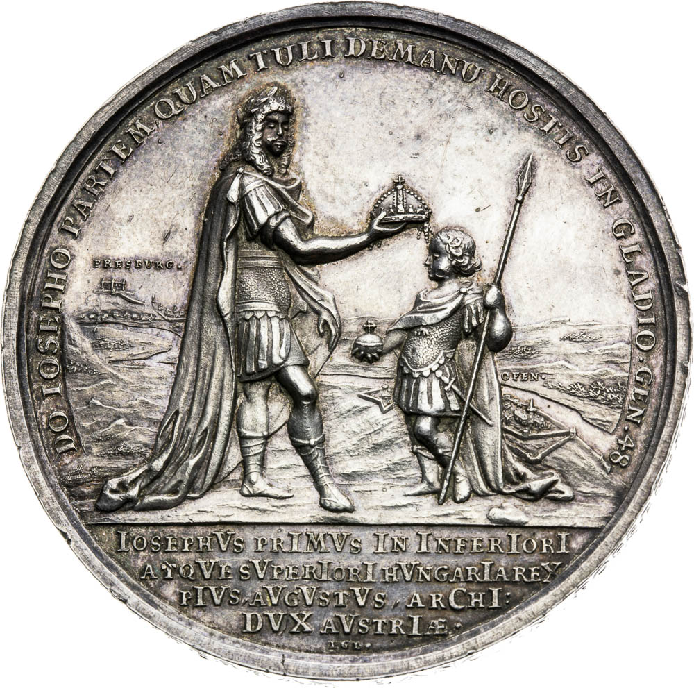 Stříbrná medaile 1687 - revers