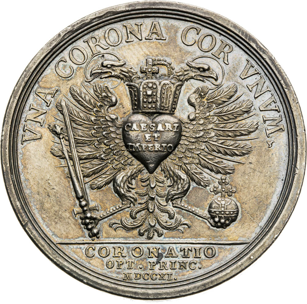 Stříbrná medaile 1711 - revers