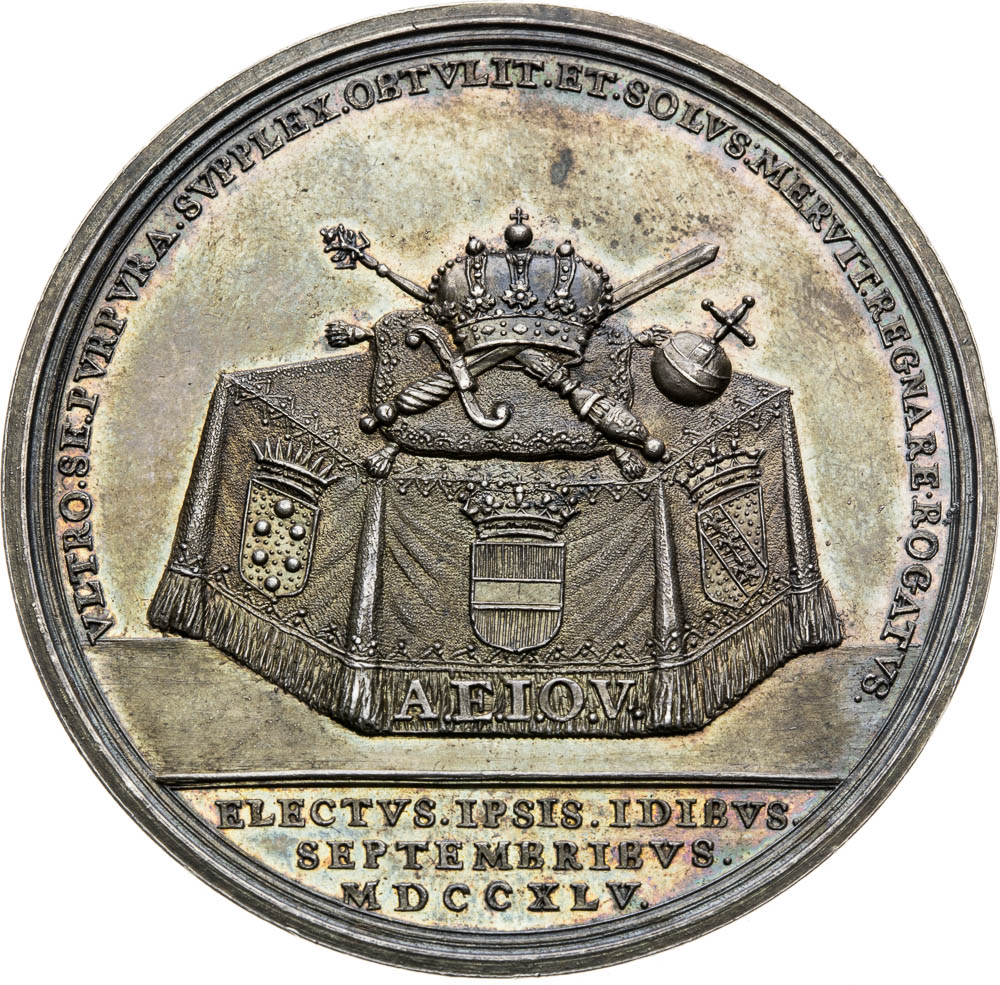 Stříbrná medaile 1745 - revers