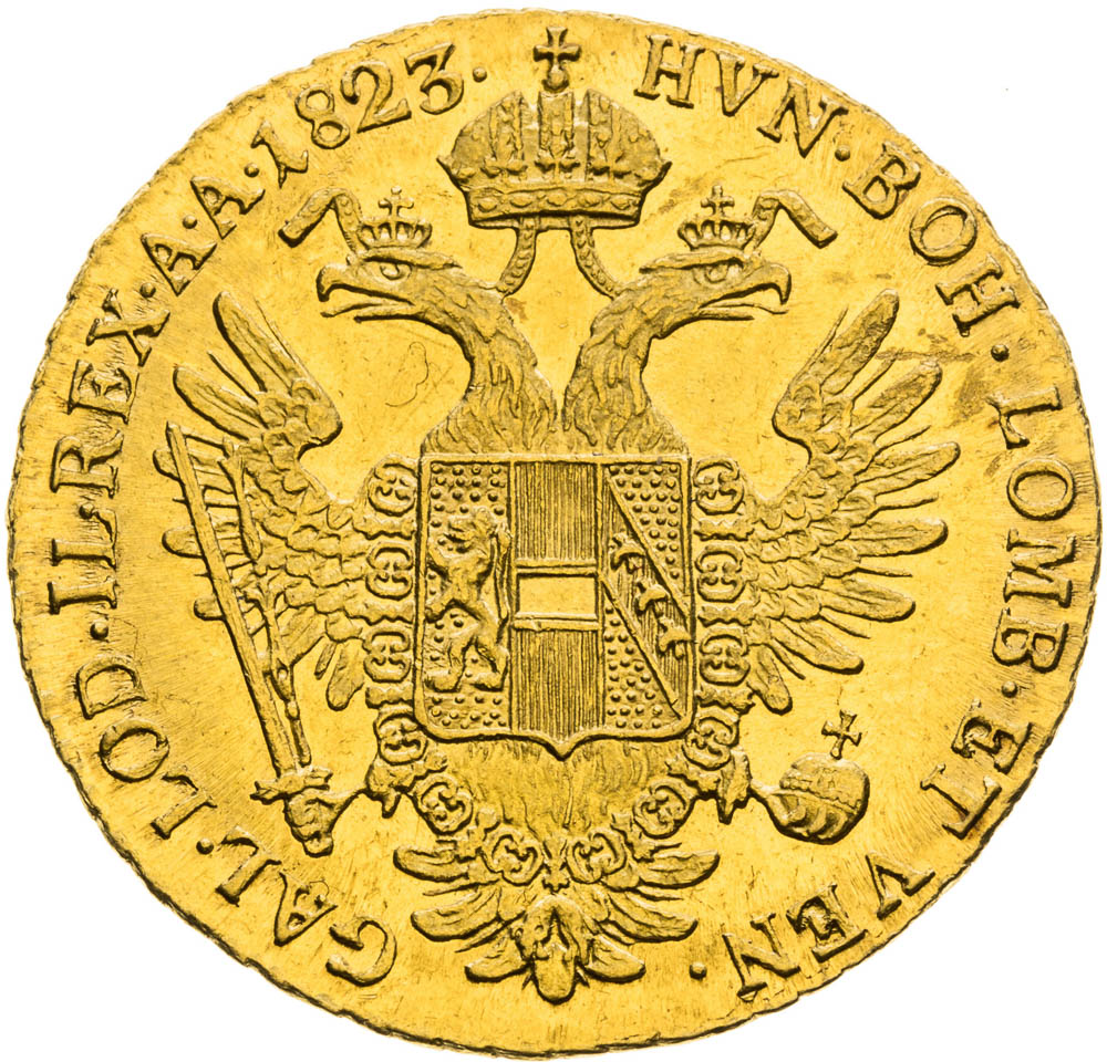 Dukát 1823 - revers