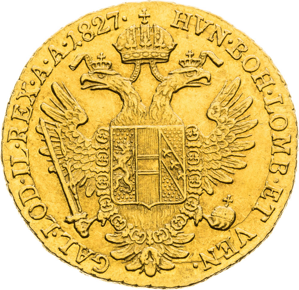 Dukát 1827 - revers
