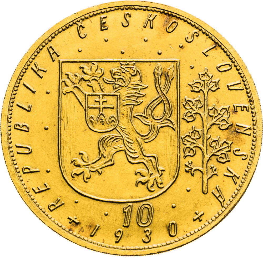 10 Dukát 1930 - avers