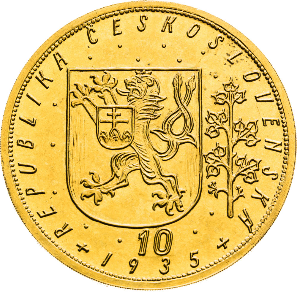 10 Dukát 1935 - avers