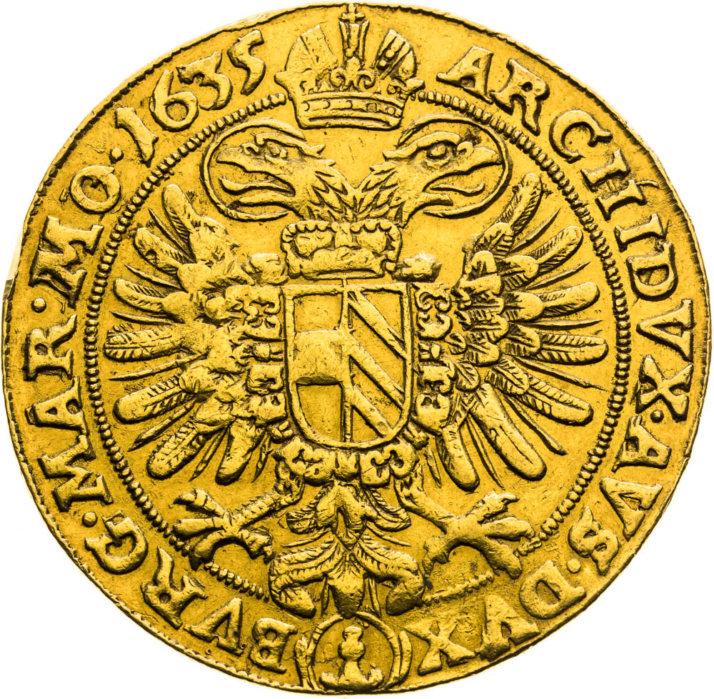10 Dukát 1635 - reverz
