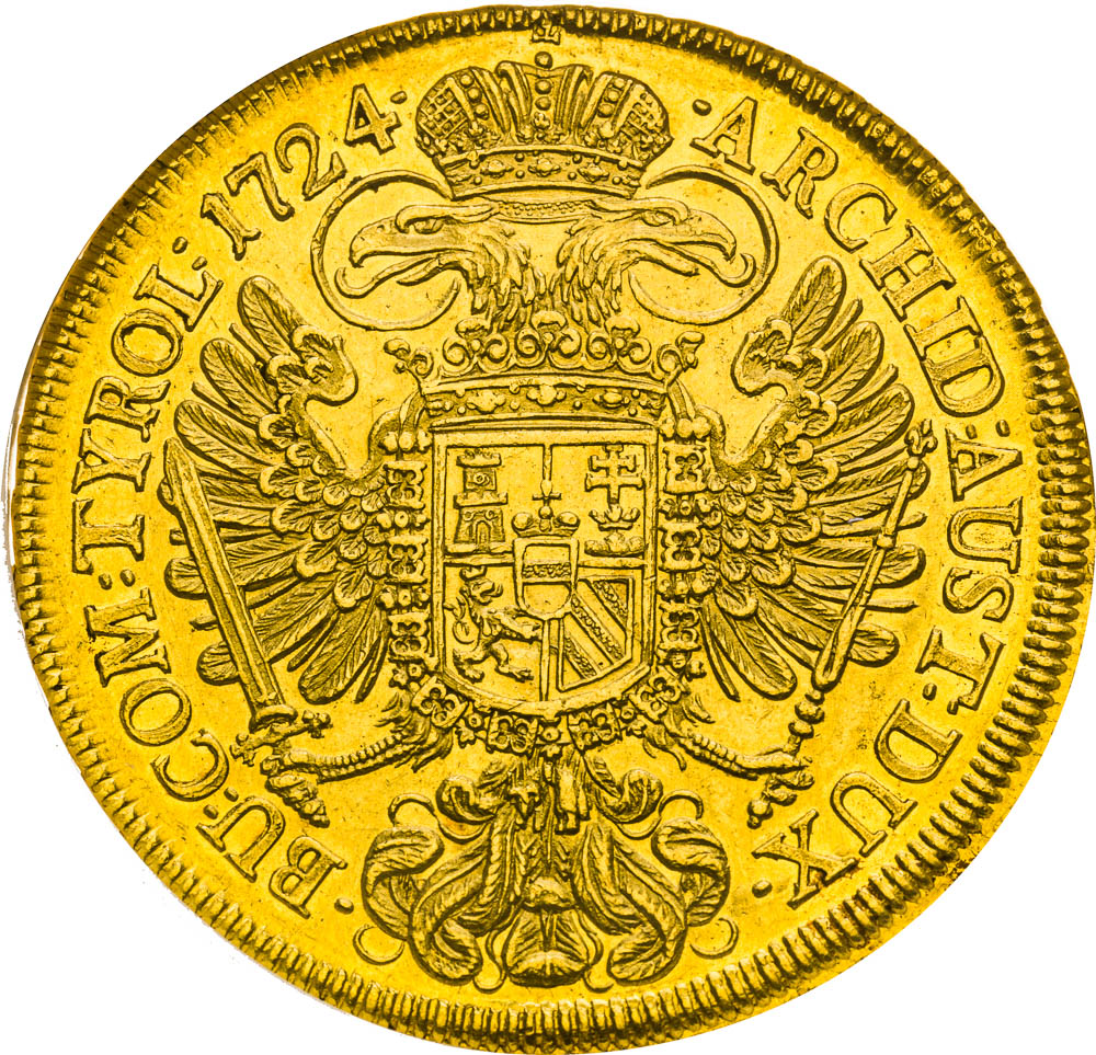 10 Dukát 1724 - reverz