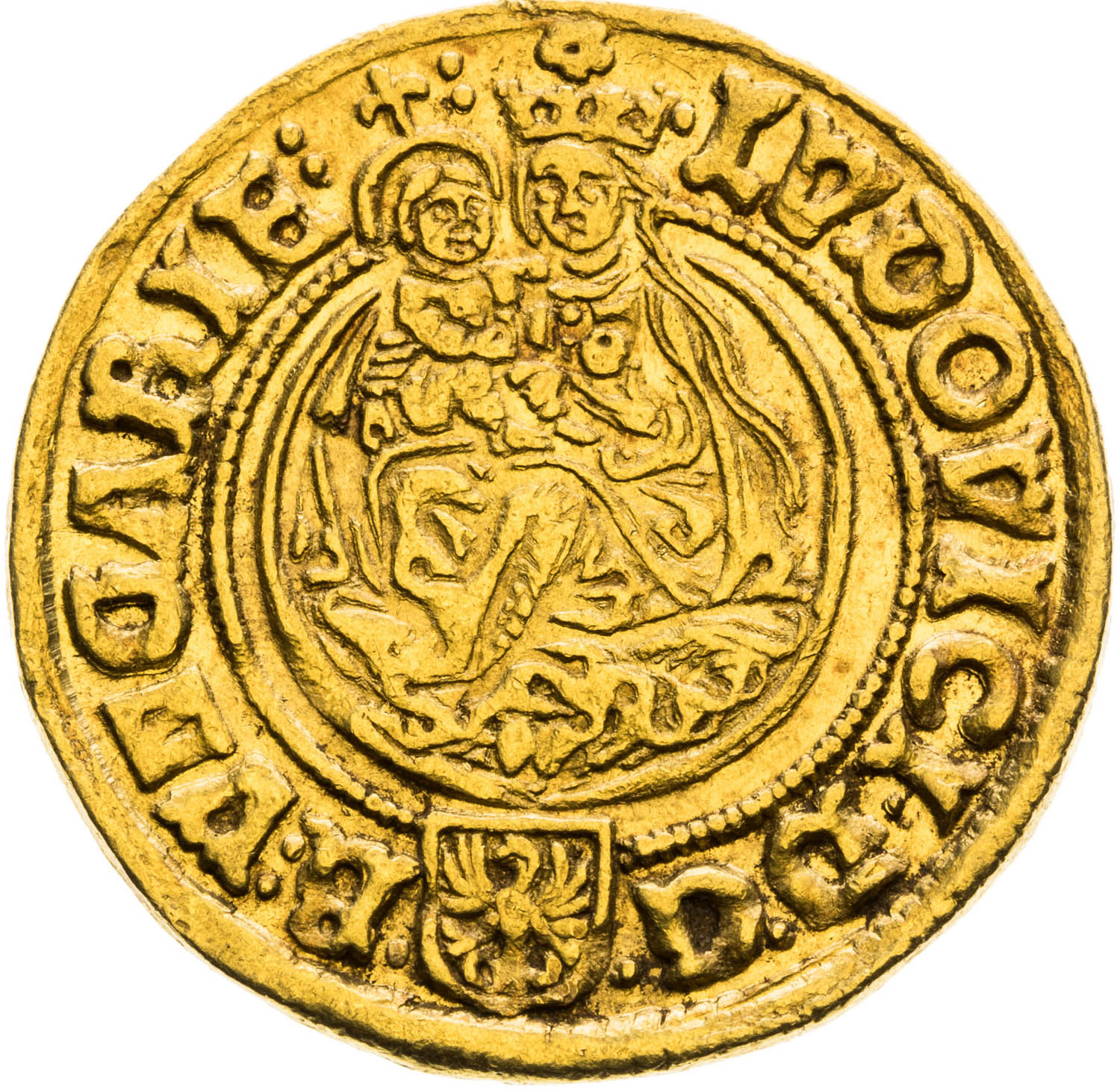 Dukát 1523 - averz