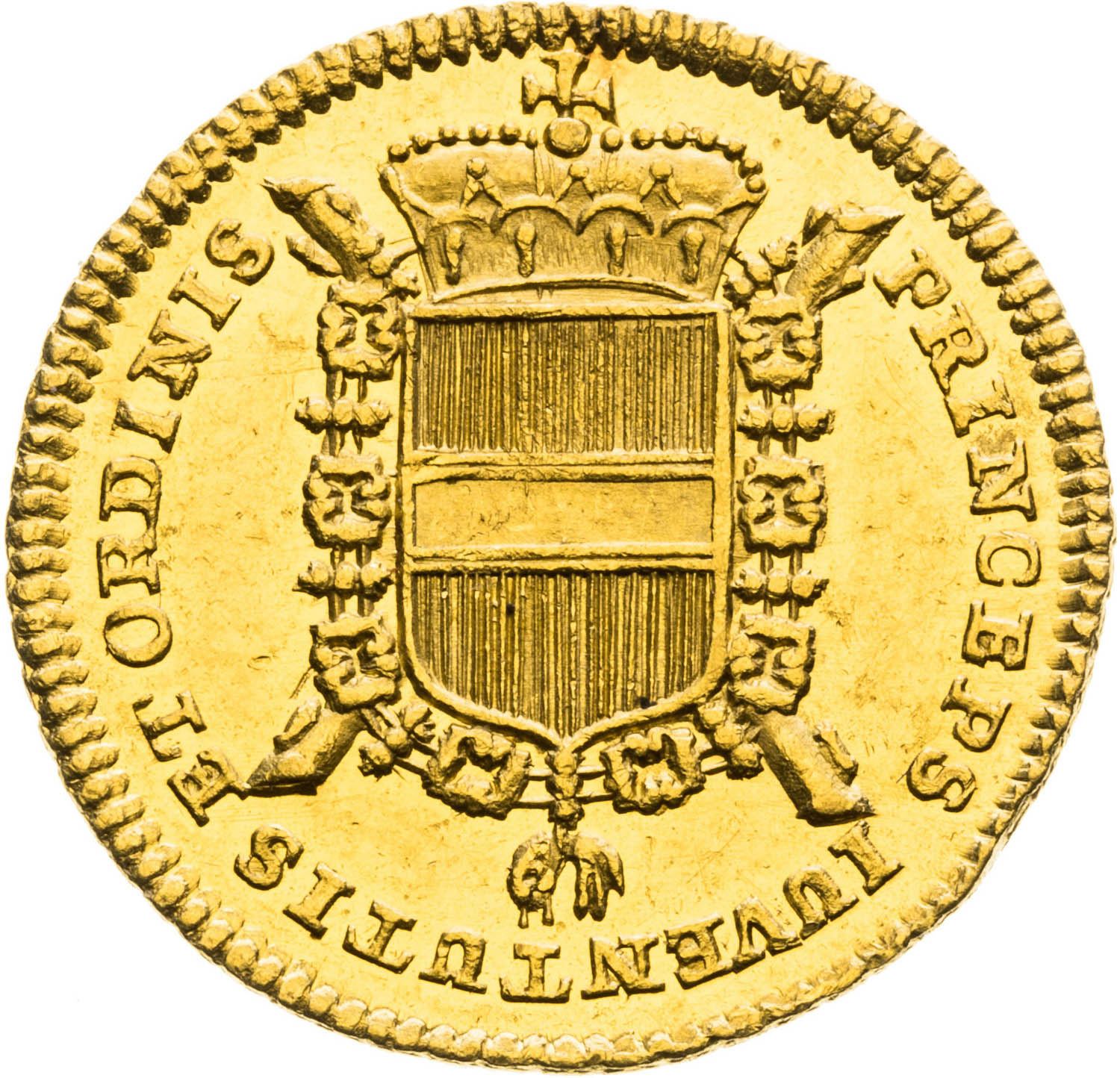 Gold token 1741 (1/2 Ducat) - back