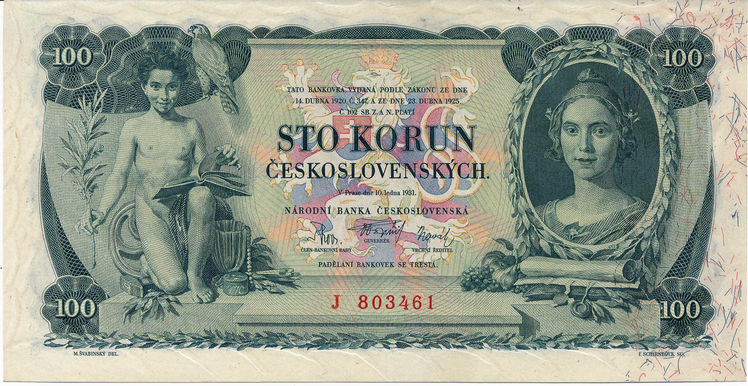 100 Koruna 1931 - front