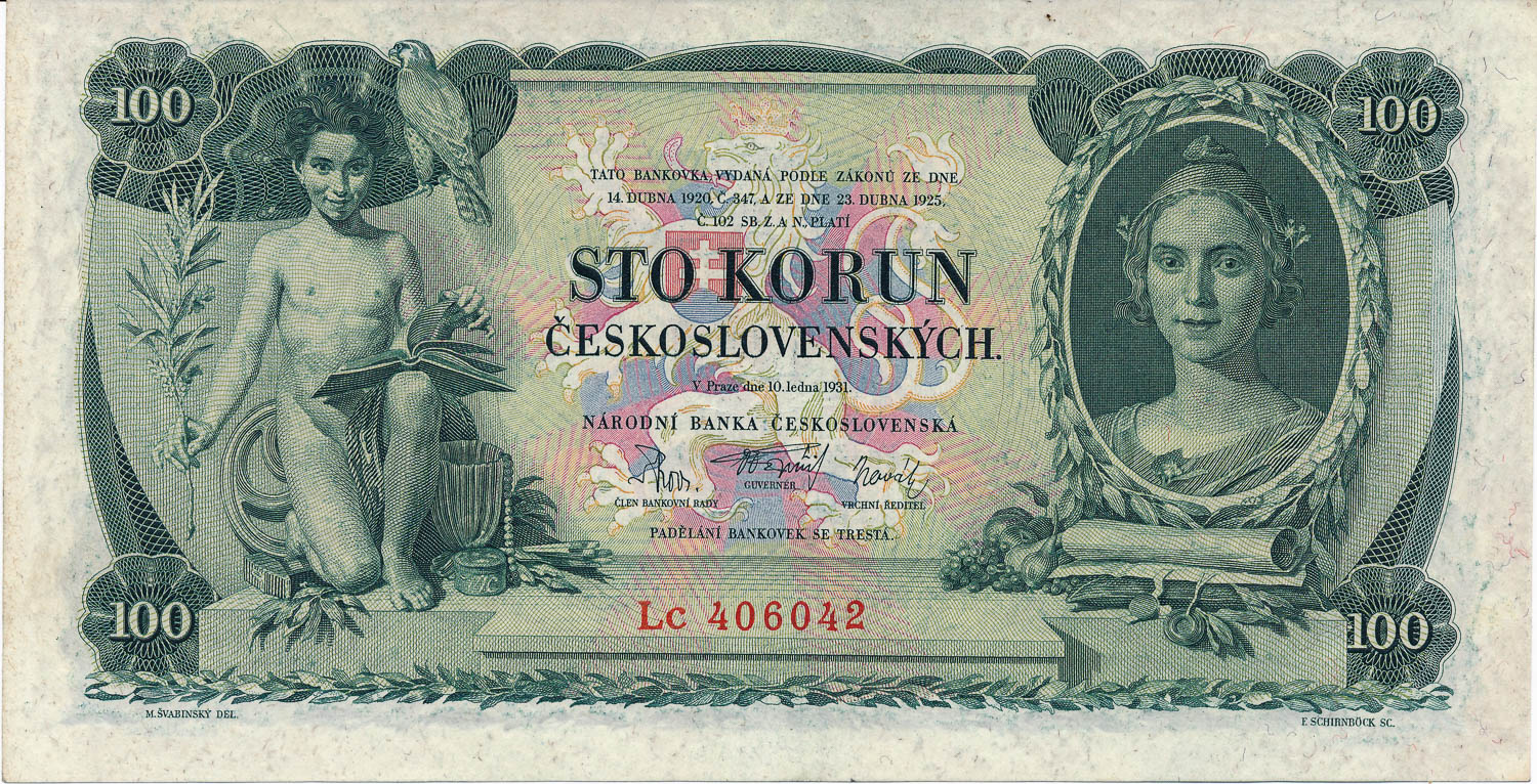 100 Koruna 1931 - front