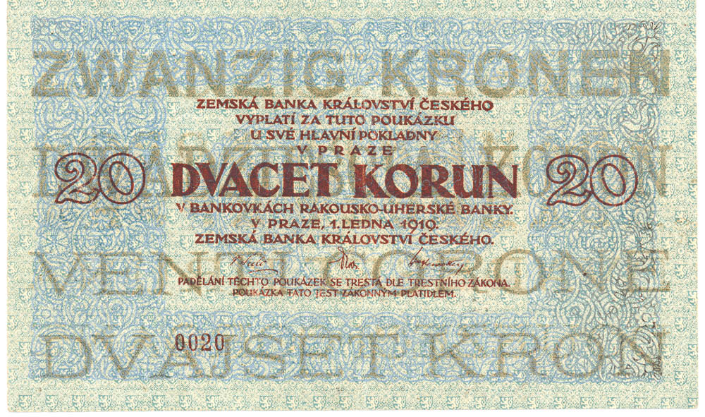 20 Koruna 1919 - front