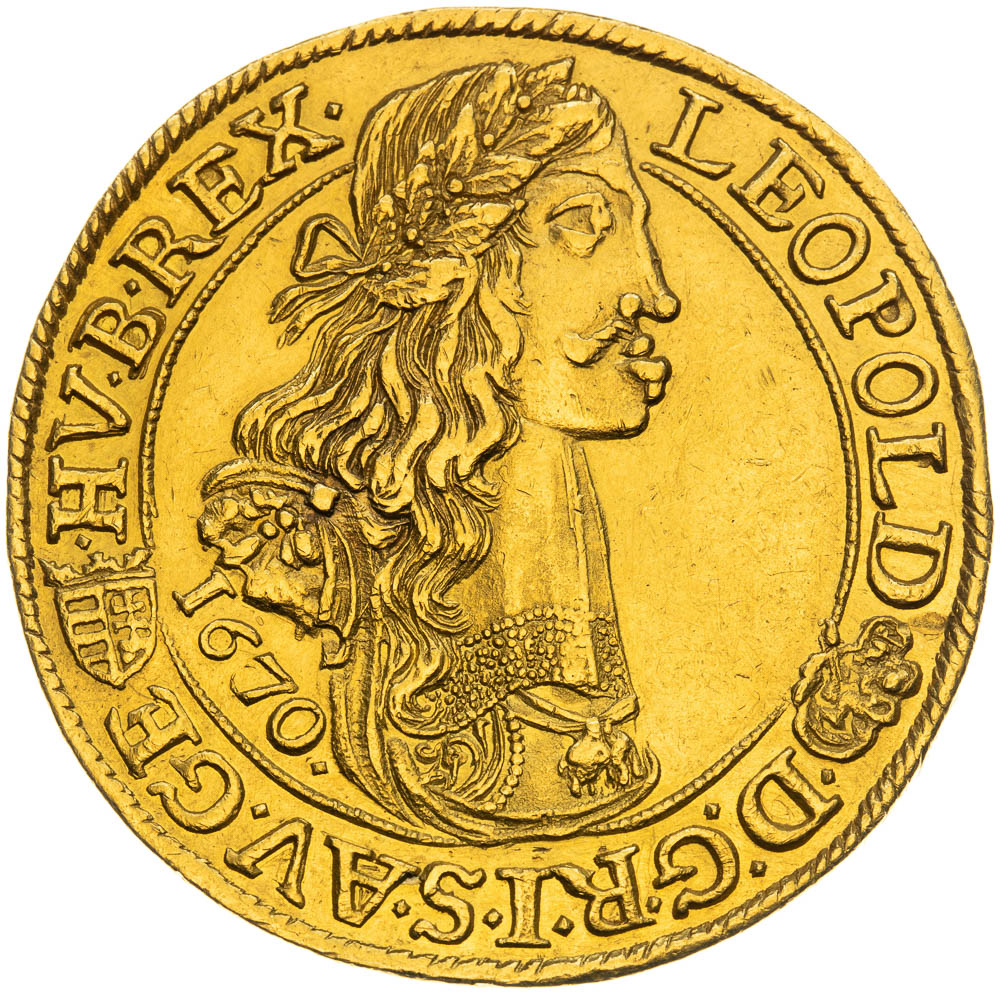 5 Dukát 1670 - averz