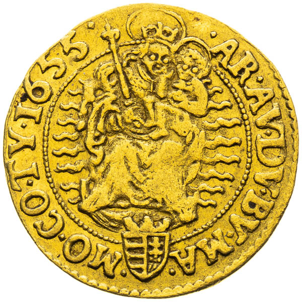 Dukát 1655 - reverz