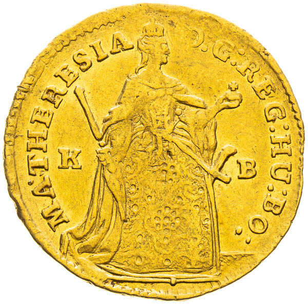 Dukát 1743 - averz