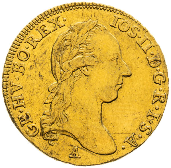 Dukát 1786 - averz