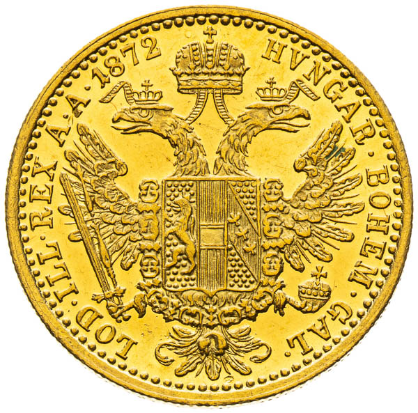 Dukát 1872 - reverz