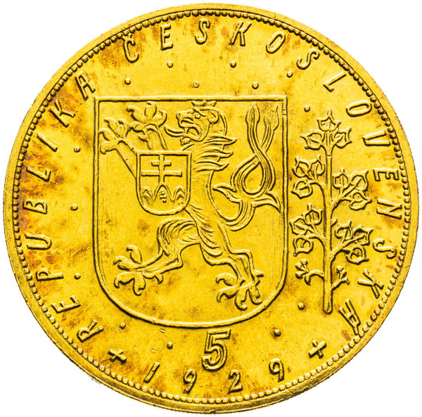 5 Dukát 1929 - reverz