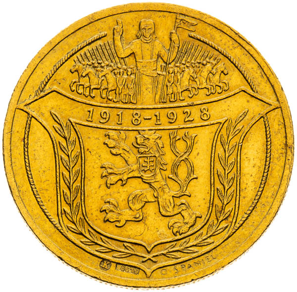 Zlatá medaila 1928 (4 Dukát) - reverz