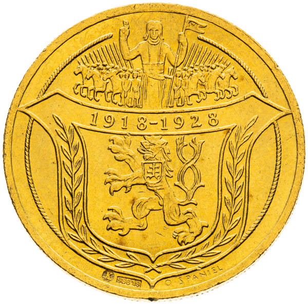 Zlatá medaila 1928 (4 Dukát) - averz