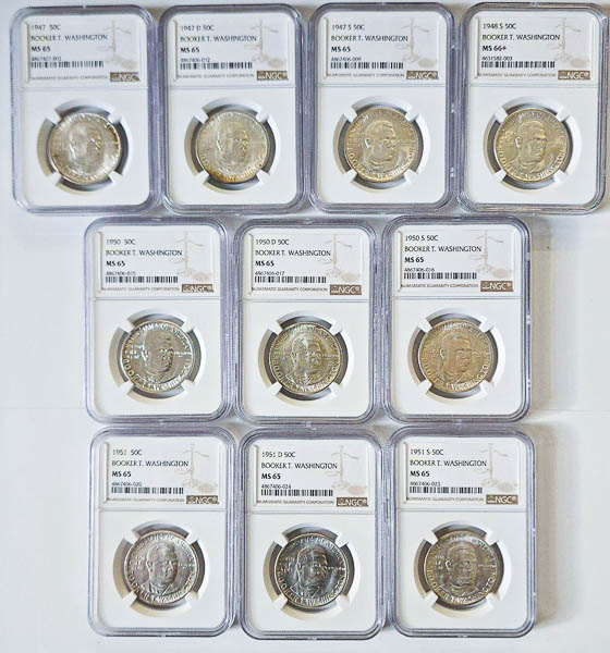 ½ Dollar 1947-1951 (10 ks) - averz