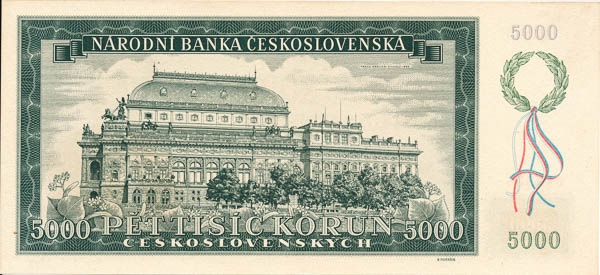 5000 Kčs 1945 s. 23 A  - reverz