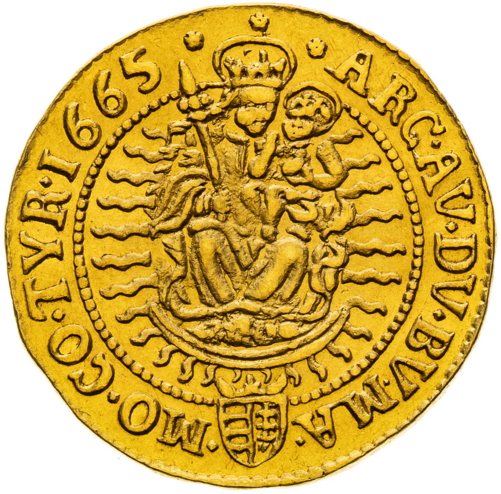 2 Dukát 1665 - reverz