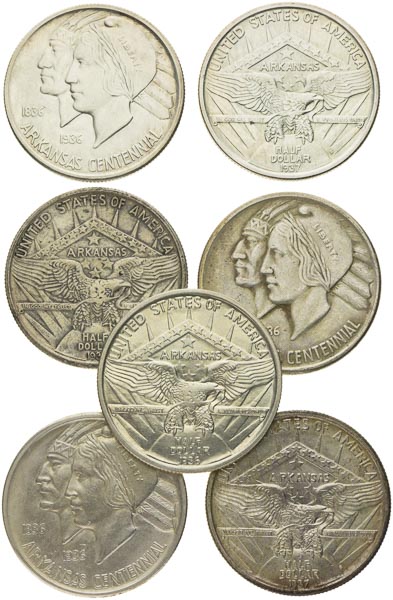 50 cent / Half dollar (7 pcs)