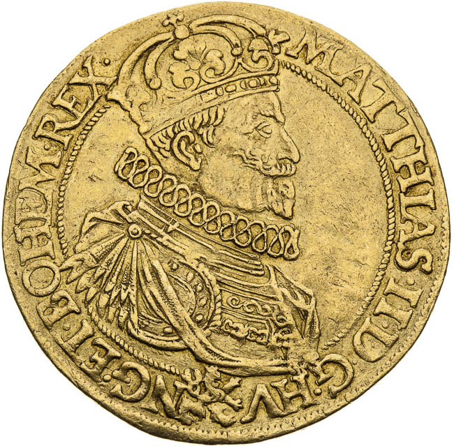 5 Dukát 1612 - averz
