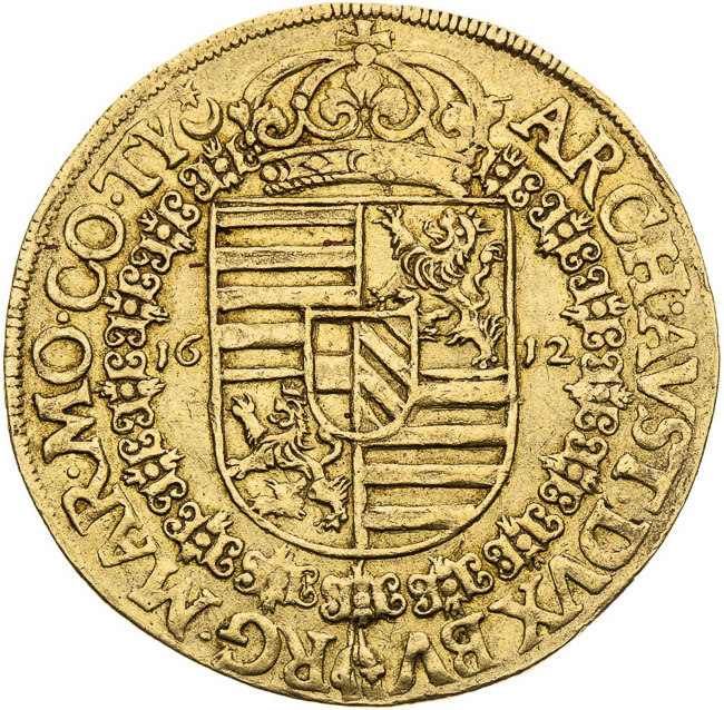5 Dukát 1612 - reverz