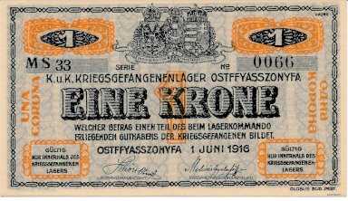 1 Korona 1916 Ostffyasszonyfa - revers