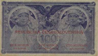 100 Kč 1919 s. 0017 - revers