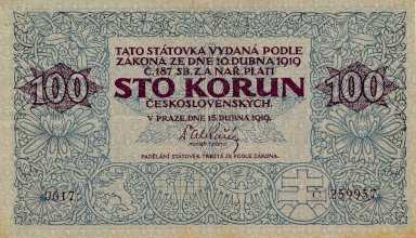 100 Kč 1919 s. 0017 - avers
