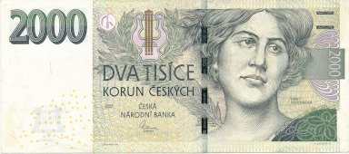2000 Kč 2007 E 15 - avers