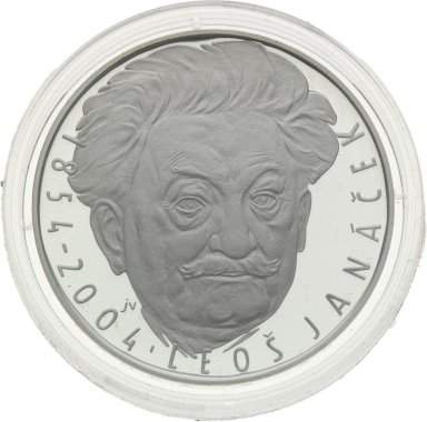 200 Kč 2004 Leoš Janáček - stříbrné pamětní mince ČNB - avers