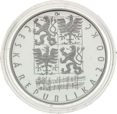 200 Kč 2004 Leoš Janáček - stříbrné pamětní mince ČNB - revers