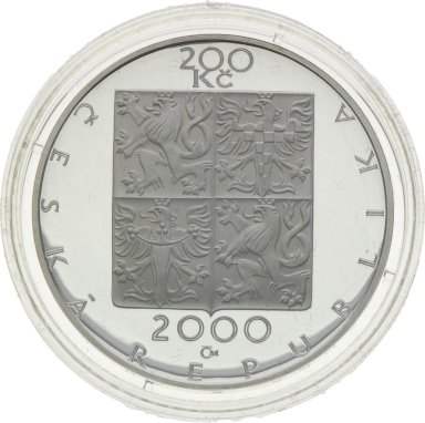 200 Kč 2000 Zdeněk Fibich - stříbrné pamětní mince ČNB - revers