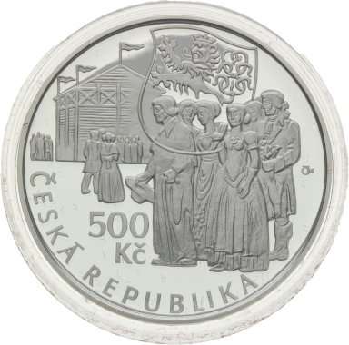 500 Kč 2015 Václav Thám - stříbrné pamětní mince ČNB - revers