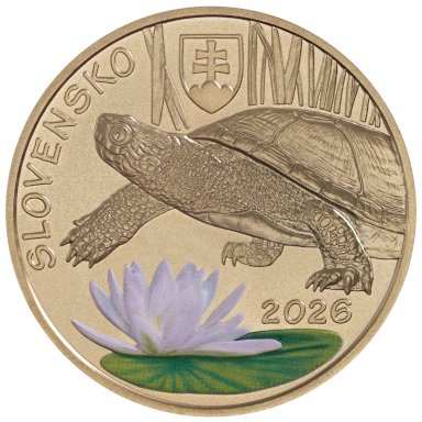 5 Eur 2026 - Želva - avers