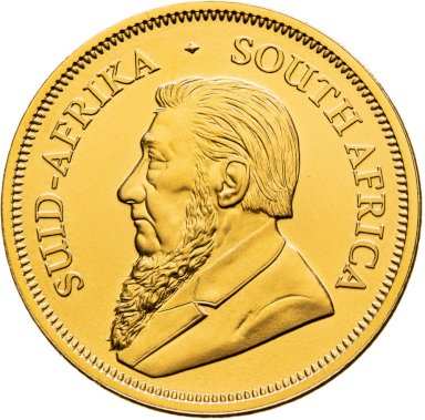 Gold coin Krugerrand 1 ounce - back