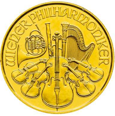 Gold coin Philharmoniker - 1/10 ounce - front
