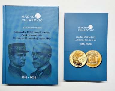 Katalogy mincí/medailí + Bankovky 1918 - 2026 - avers