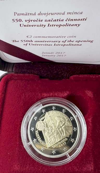 2€ Univerzita Istropolitana proof - averz