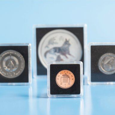 Kapsle na mince QUADRUM MINI, 10 ks - avers