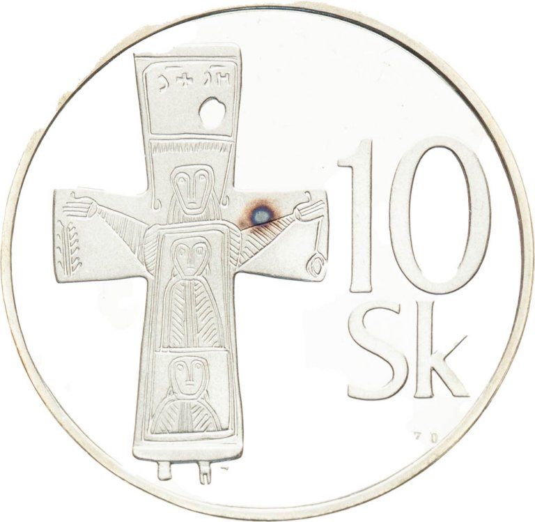 10 Sk 1993 (Strieborná replika), č. 770 (1)