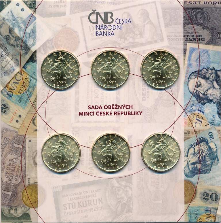 Sada obežných mincí Českej republiky 2018-2019 BK