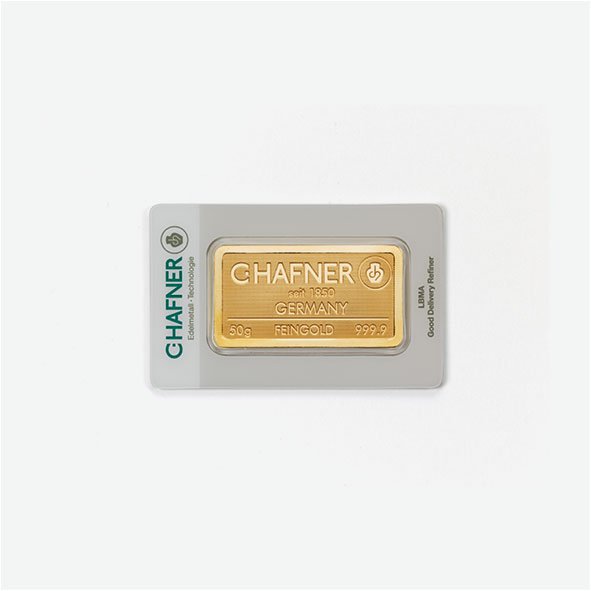 Gold bar C. Hafner 50 g (3)